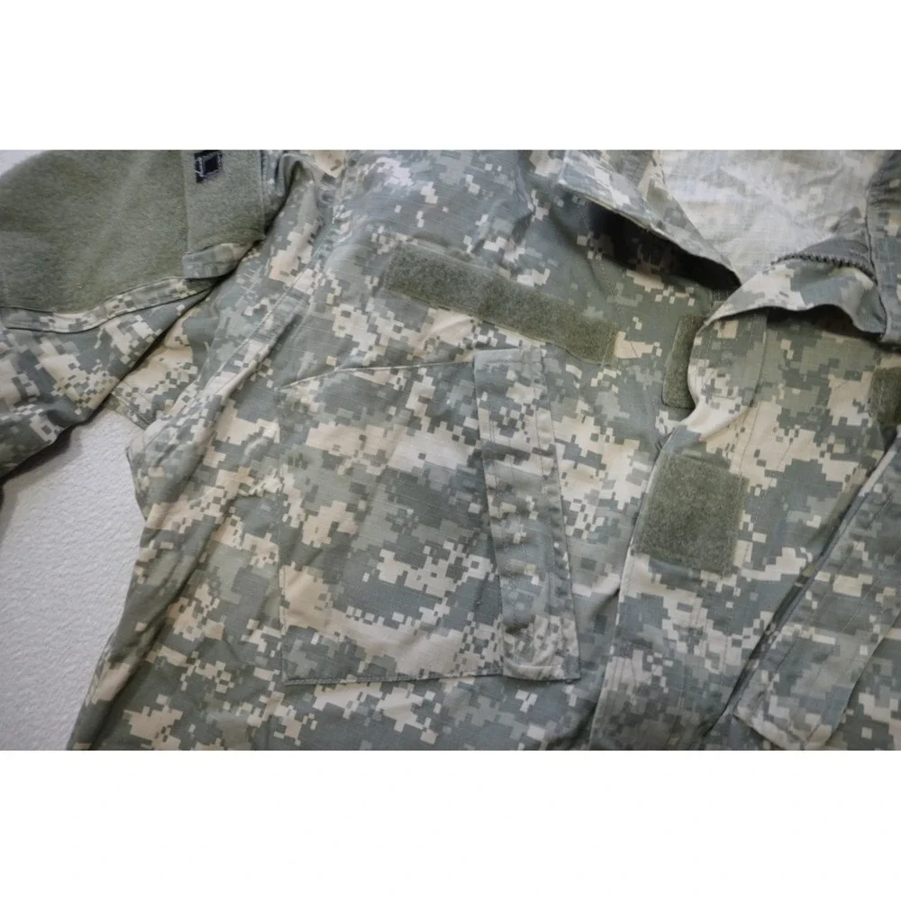US Military ACU Field‎ Jacket Mens Medium Long Camo Digital UCP Tactical Good